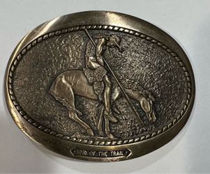 End of The Trail Belt Buckle