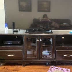 TV Stand In Espresso Color