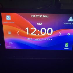 2024 JVC double din Touchscreen Apple CarPlay - $250