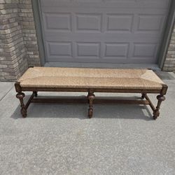 Large Pottery Barn Rustic "COMO" Rectangular Bench/Coffee Table