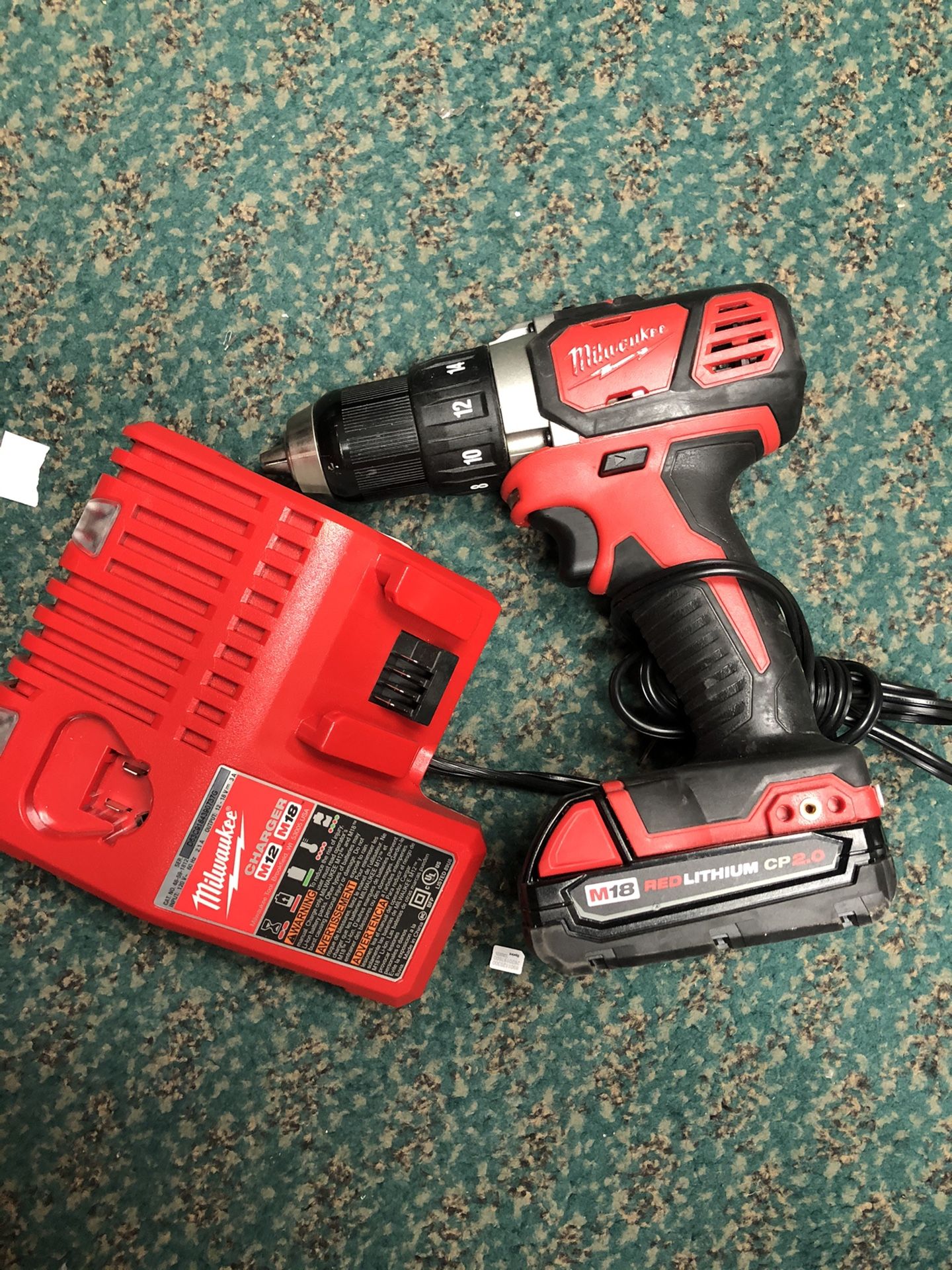 Drill, Tools-Power Milwaukee W/Battery & Charger CP2 .0 Negotiable