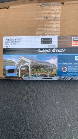 Flat Strap Metal Brackets 6x10