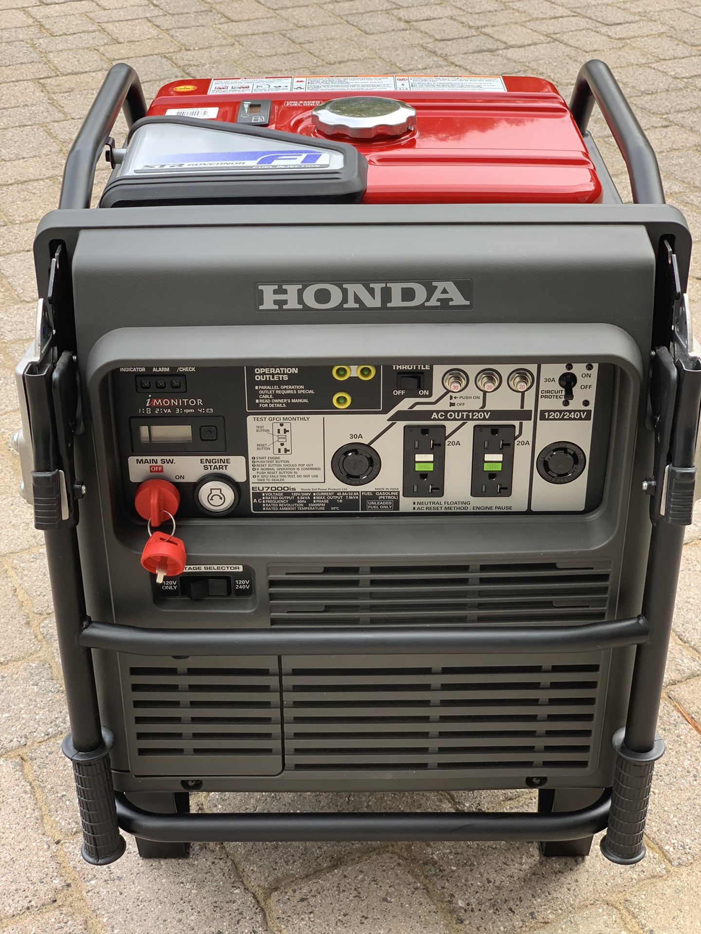 New portable Honda EU7000is Generator inverter 0 Hrs