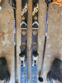 Volkl Skis with Leki Stratos Poles