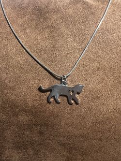 Cat Charm Necklace