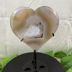 Crystal Agate Heart 