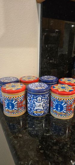 Six Brand New Dolce Gabbana Canisters