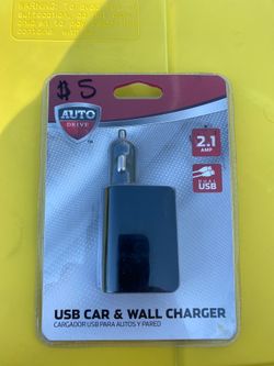 USB car and wall charger