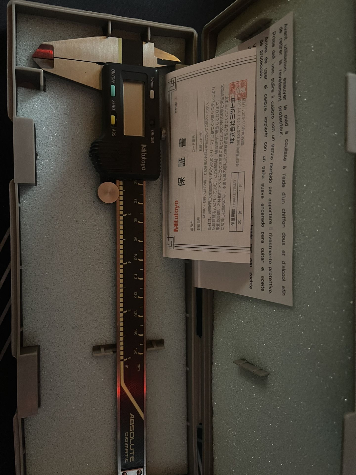 Mitutoyo Absolute Digimatic Caliper 500-196 Cd-6 Cs