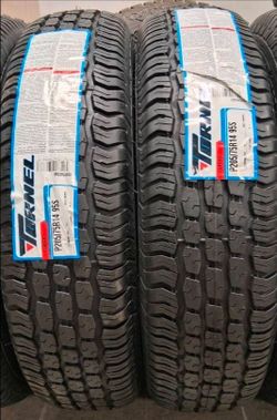 ( 2 TIRES ) 205/75R14 CLASSIC WHITE WALL