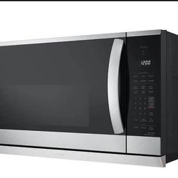 New 2.1 cu. ft. 30 in. W PrintProof Stainless Steel 1,050-Watt Smart Over-The-Range Microwave Oven