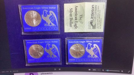 1996  1 Troy Ounce Of .999 Fine Silver In Littleton Packaging