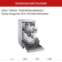 DANBY Portable Dishwasher*** Trying To Afford A Trip South Plus A Cuckoo Clock For Grandma 