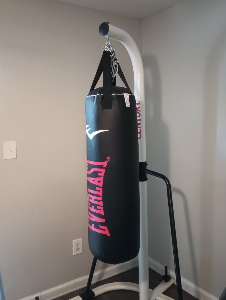 Punching bag with base