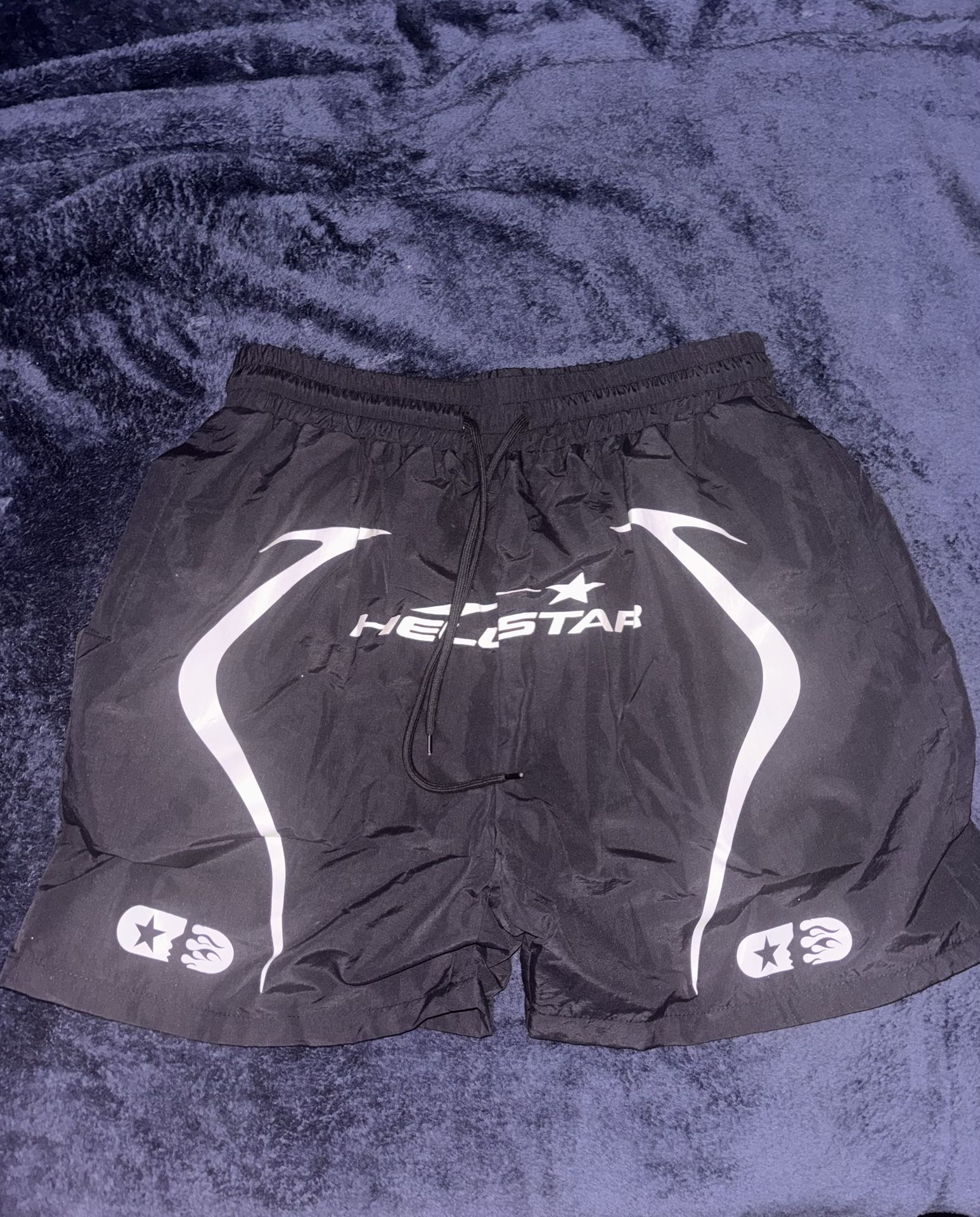 Hellstar Graphic Shorts – Black/White – Size [M]
