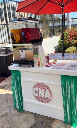 Slushy Machine /toppings cart