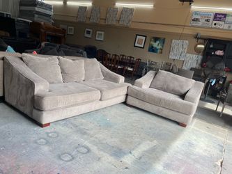 Fabric sofa & loveseat