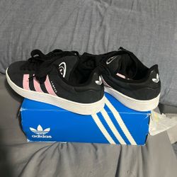 Adidas Campus Black And Pink 