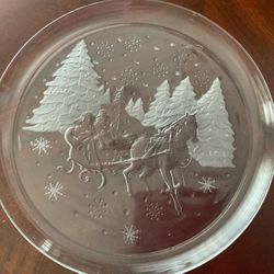 “Through The Woods Glass Platter