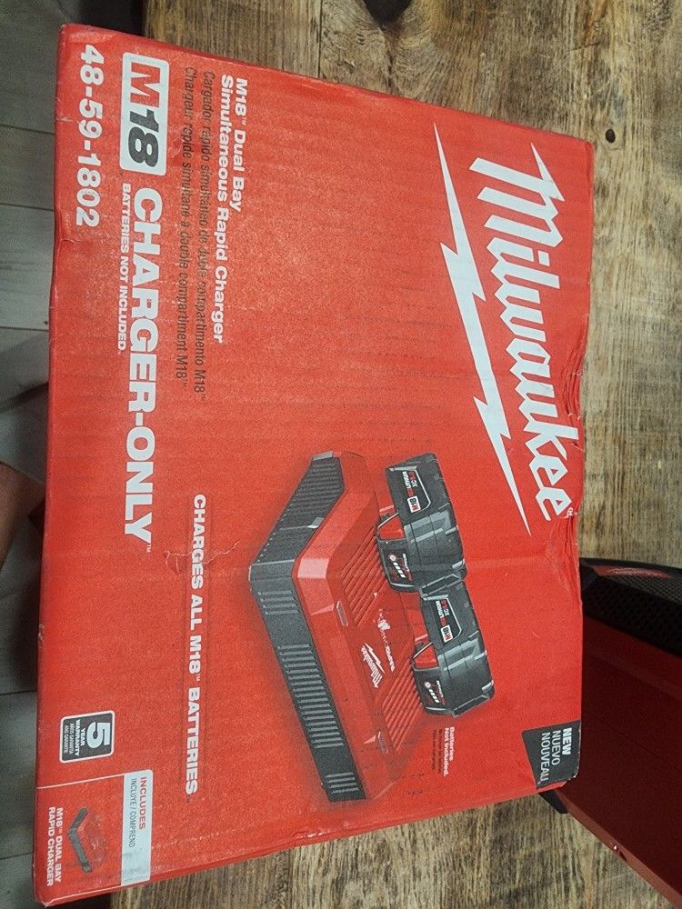 Millwake M18 Double Rapid Charger New In Box $85