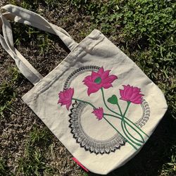 Lotus tote bag