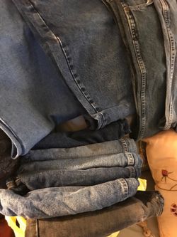 Men’s 34x32 jeans 6 pair