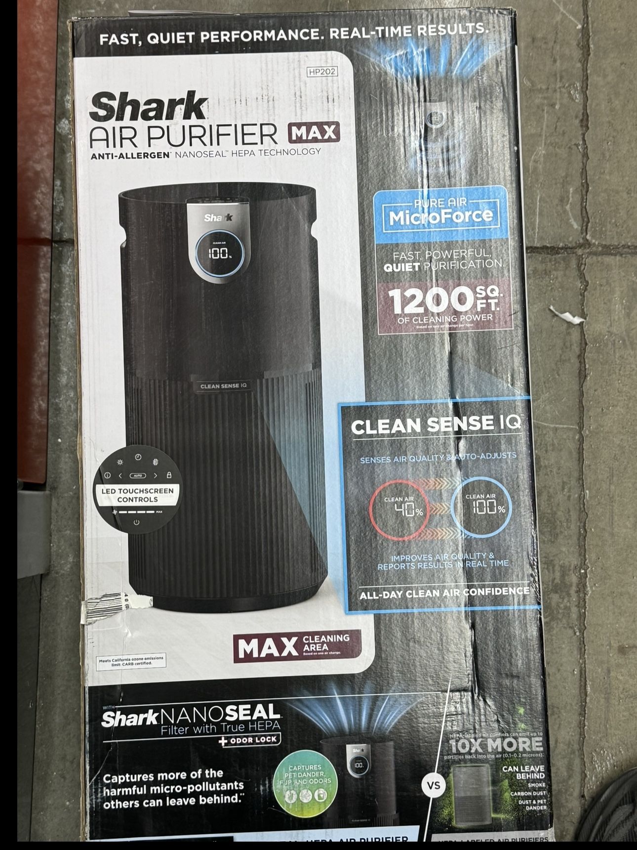 Shark 4-Speed Gray HEPA Air Purifier (Covers: 1200-sq ft) 