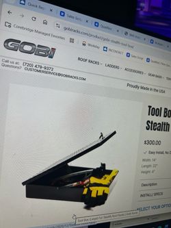 Rooftop tool box made by Gobi offroad