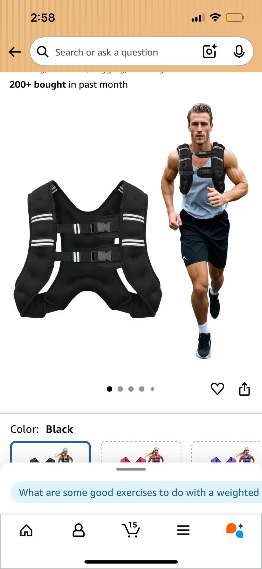 20lb Weight Vest New 