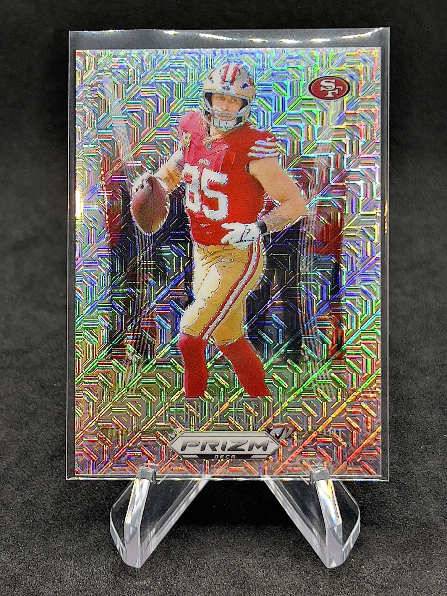 2024 Panini Deca #260 George Kittle Mojo Prizm #d /30 San Francisco 49ers