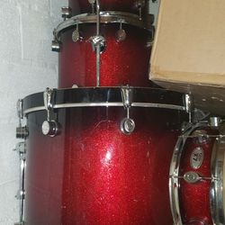 PDP Concept  Maple Four Piece Drum Set. Red 