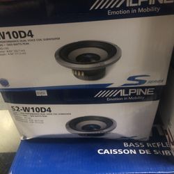 Alpine Type-s 10 Inch Woofer New Version 