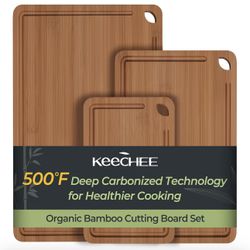 Keechee Carbonized Bamboo Cutting Boards