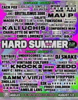 1 Hard summer 2026 GA wristband