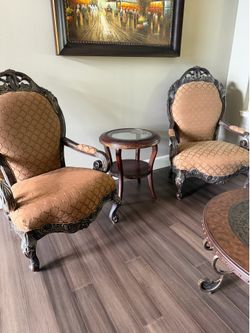 Aico Michael Amini 2 High Armchairs