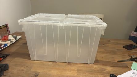 Clear Industrial Totes