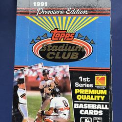 1991 Stadium Club Baseball (36 Packs) -Series  1 - First Year  High Quality 