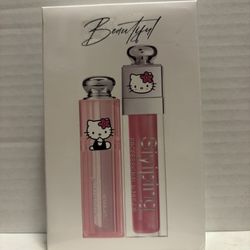 Hello Kitty Lip Balm And Lip Gloss 