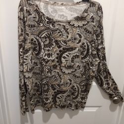 Top Brown Paisley 