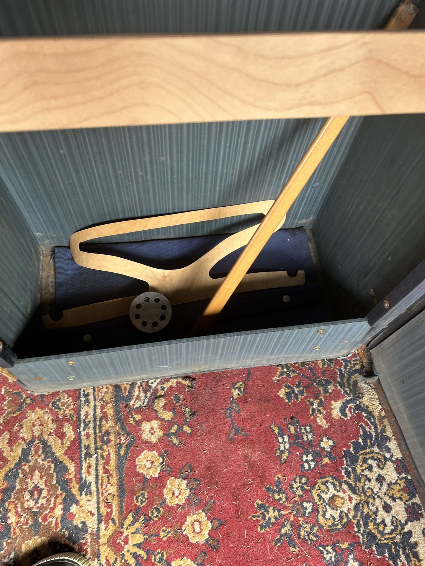 Vintage Stem Trunk 1920black,with Blue .original Keys