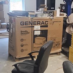 Brand New 26KW Generac Guardian Standby Generator With 200A Transfer Switch