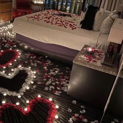 Valentines Day Hotel Set up 