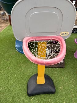 adjustable toddler basketball hoop set by Little Tikes.
