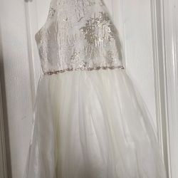 New White Elegant Dress 