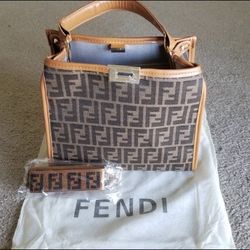 LARGE LUXURY PURSE AND MATCHING WALLET 