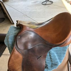 ENGLISH saddle All Leather 16 Inches Long