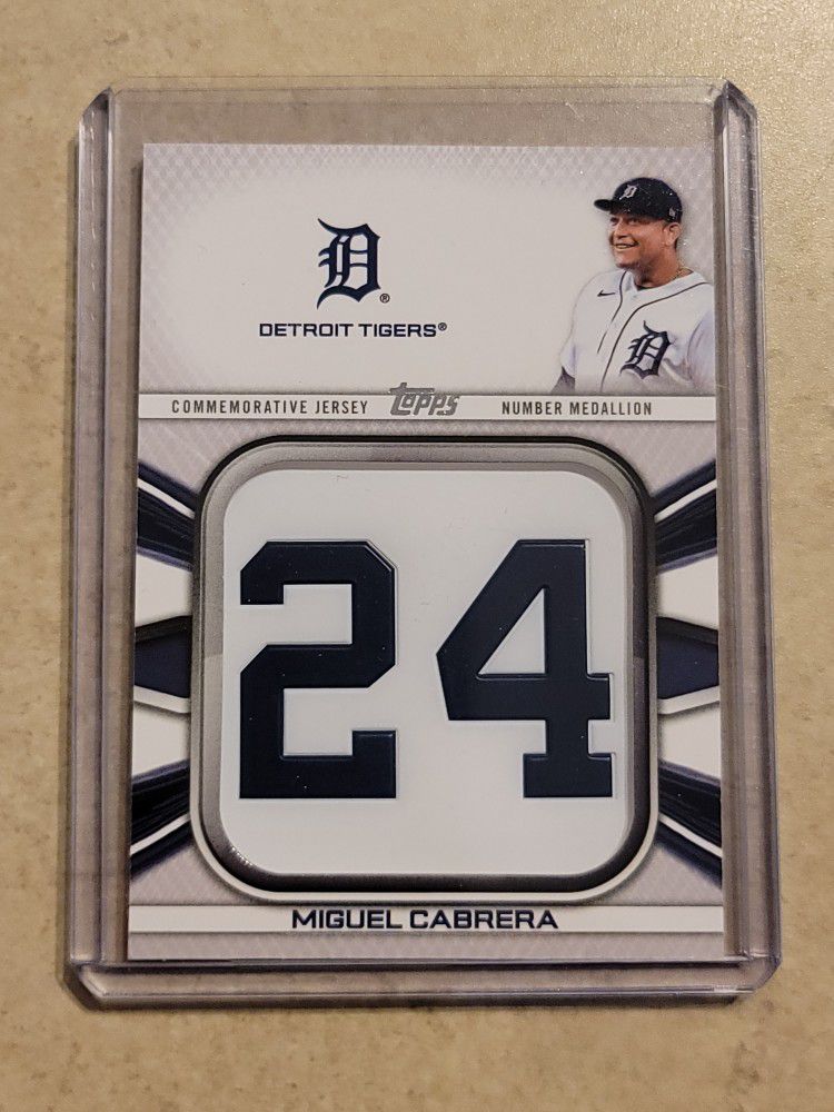 2022 Miguel Cabrera Detroit Tigers Topps Commemorative Jersey Number  Medallion #JNM-MC for Sale in Blaine, MN - OfferUp