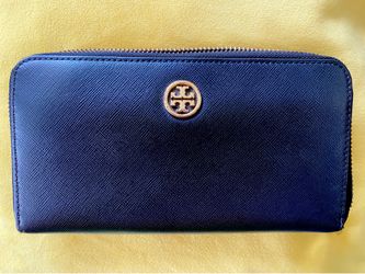 TORY BURCH Leather Robinson Continental Zip Around Wallet
