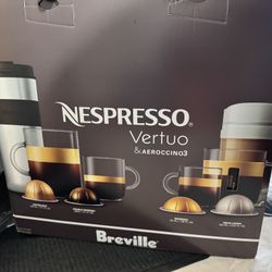 Nespresso Vertuo & Aeroccino3 Coffee and Espresso Machine