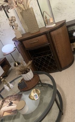 Walnut Bar Console Table / Buffets 